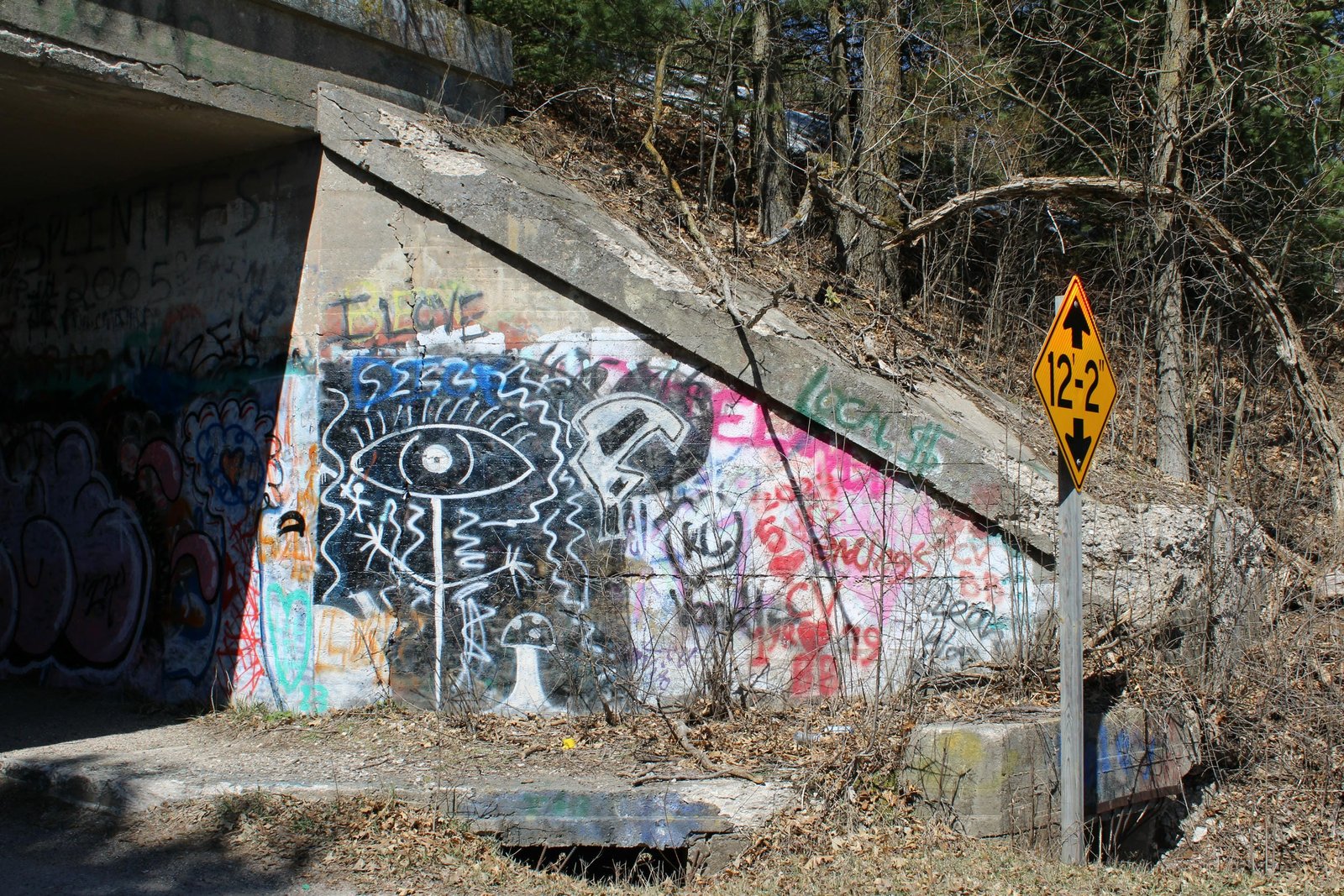 Northeast wing wall